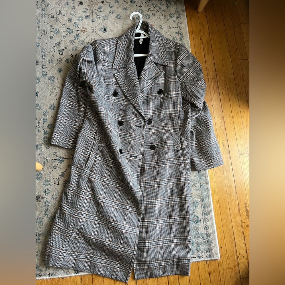 Faux liner wool coat